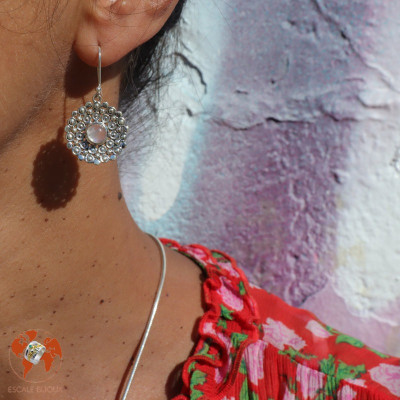 boucles d'oreilles pierre de lune