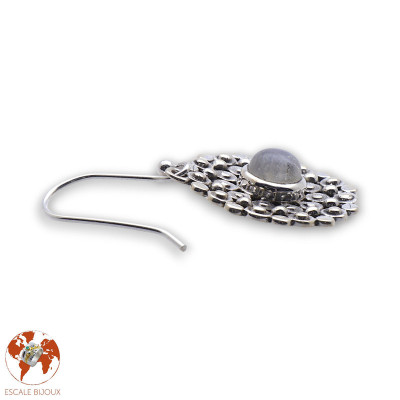 boucles d oreilles bijoux pierre de lune