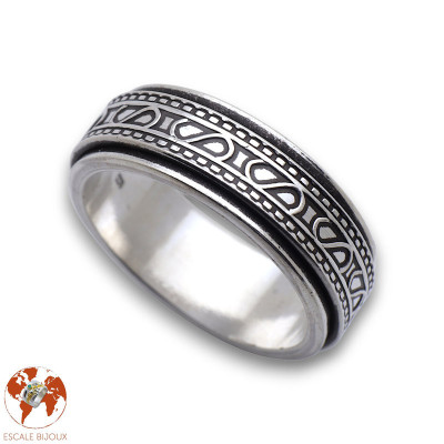 bague anti stress argent 925