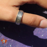 bague argent anti stress femme
