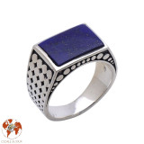 bague argent 925 lapis lazuli homme