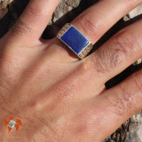 lapis lazuli bague homme