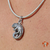 pendentif cameleon argent homme