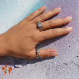 bague argent caméléon homme
