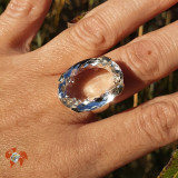 cristal de roche bague