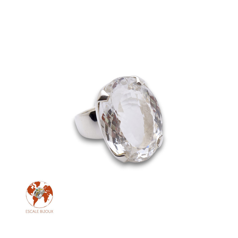 bague cristal de roche