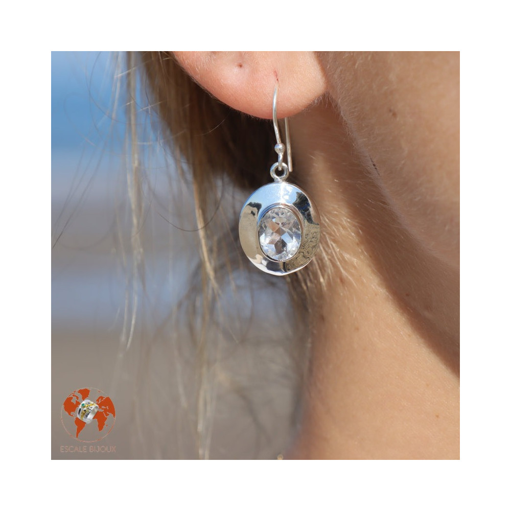 boucle cristal de roche