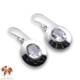 boucles d'oreilles cristal de roche