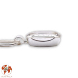 pendentif cristal de roche argent