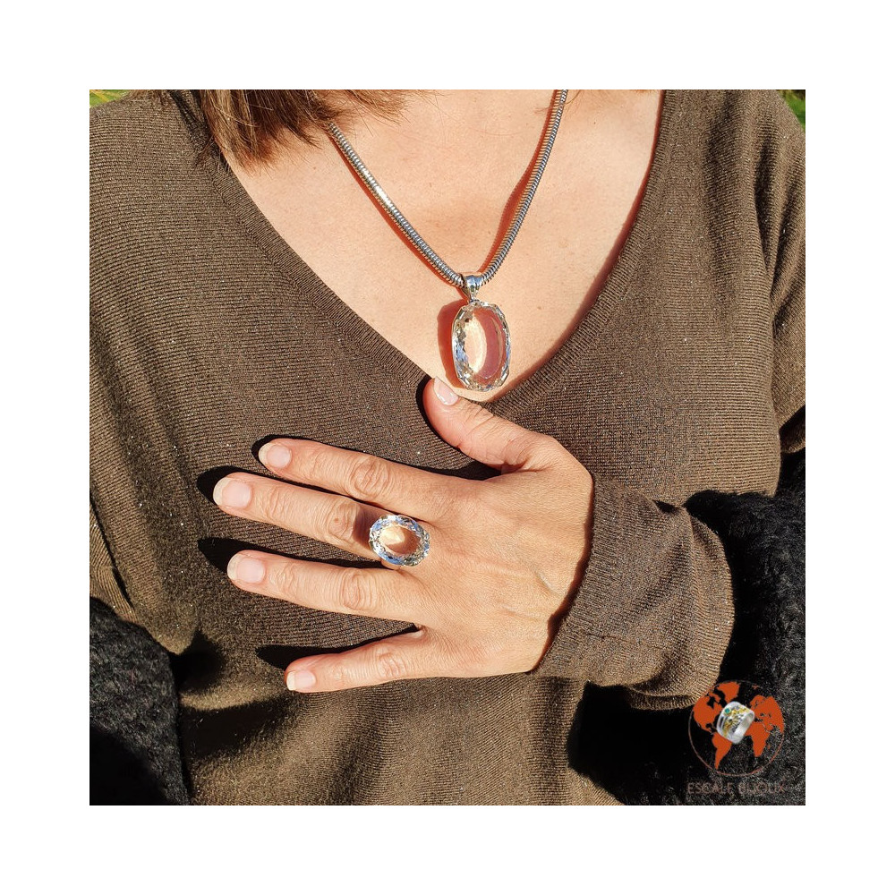 pendentif cristal de roche veritable