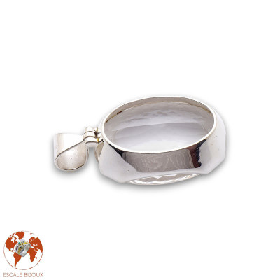pendentif cristal de roche facette