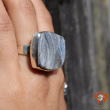 bague calcédoine druse pour femme