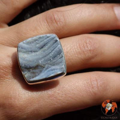calcédoine bague