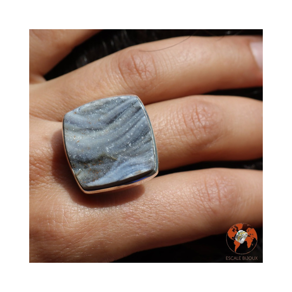 calcédoine bague