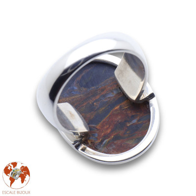 bague pietersite argent