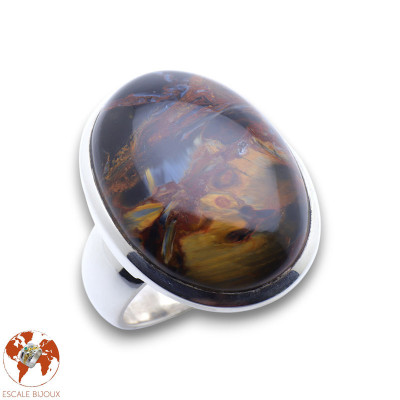 bague pietersite argent femme