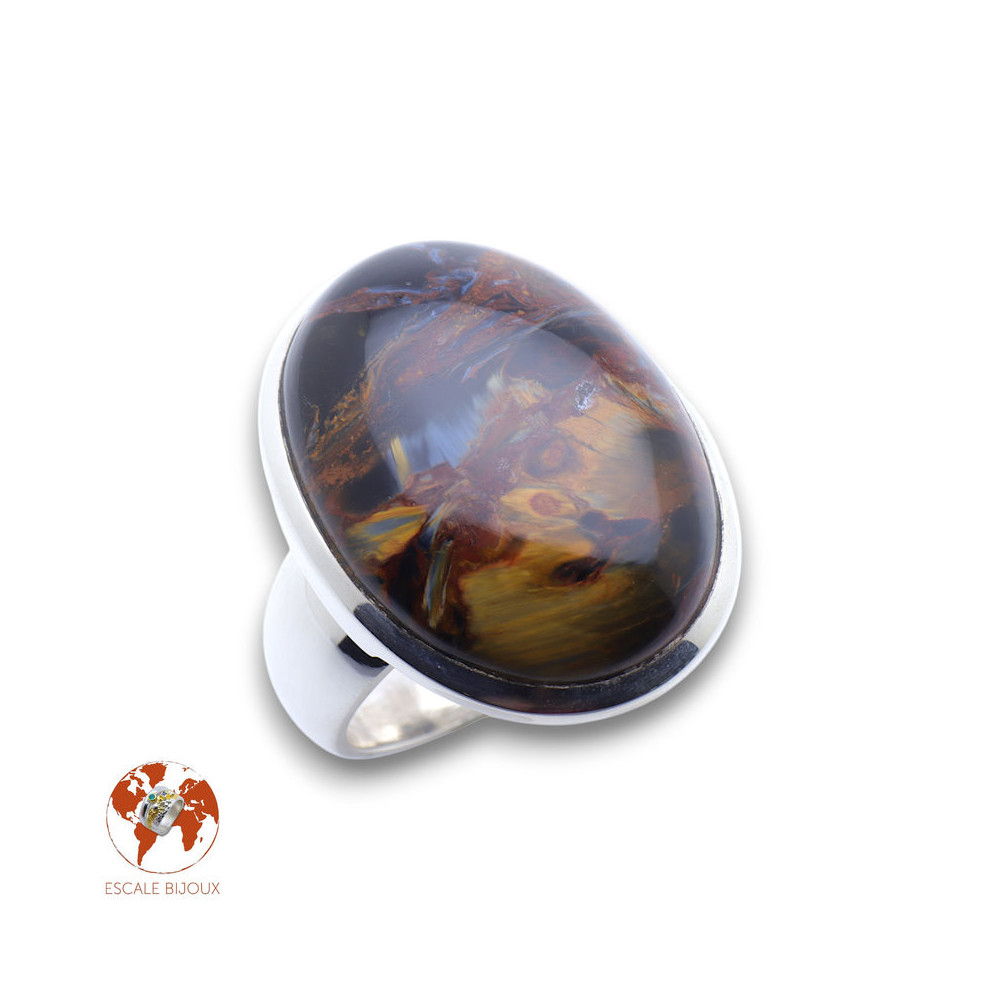 bague pietersite argent femme