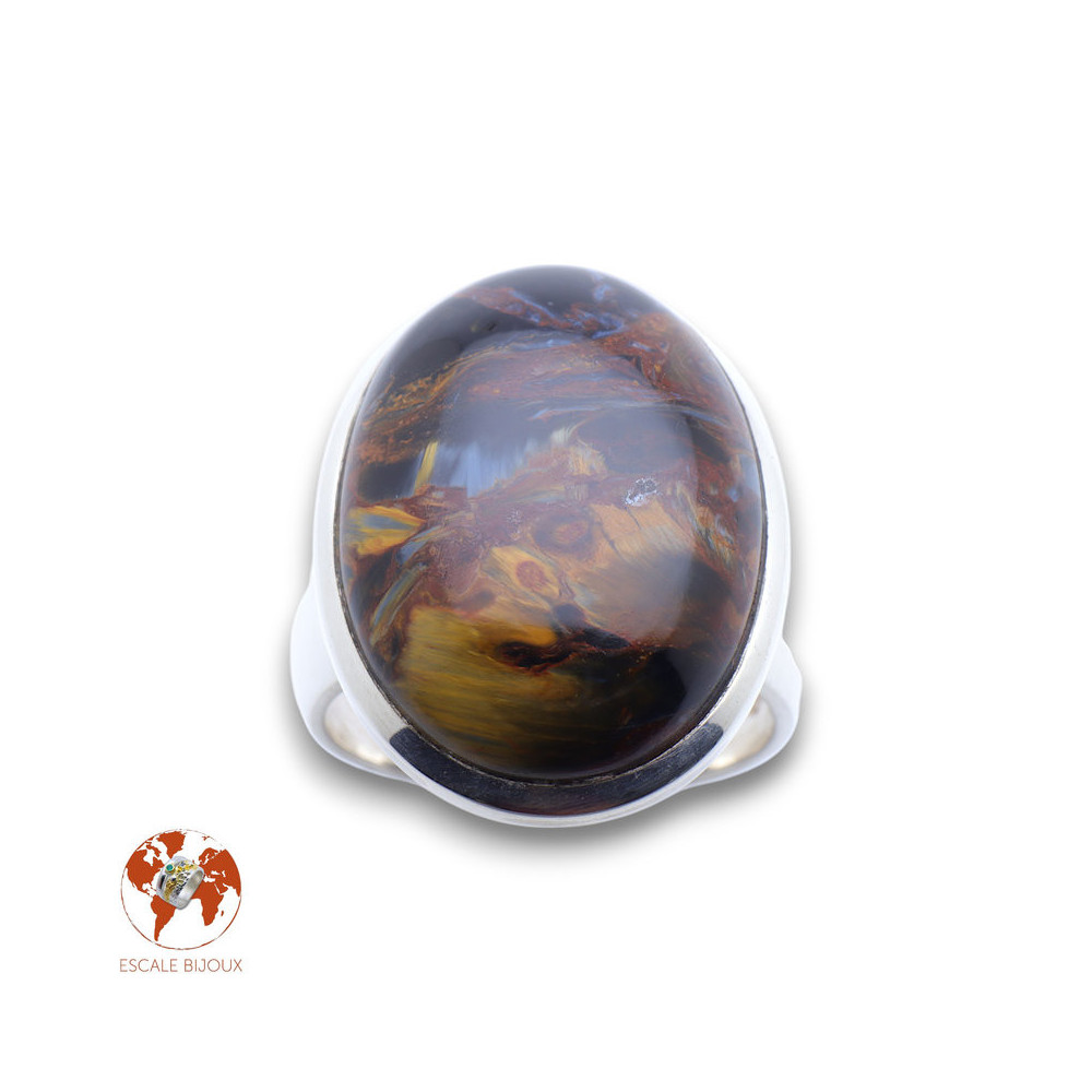 bague argent pietersite