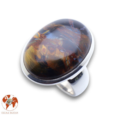 bague argent pietersite femme