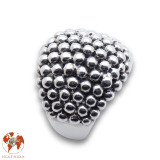 bague argent avec boules
