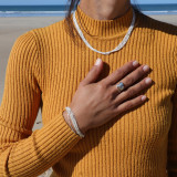 bague argent ginkgo femme