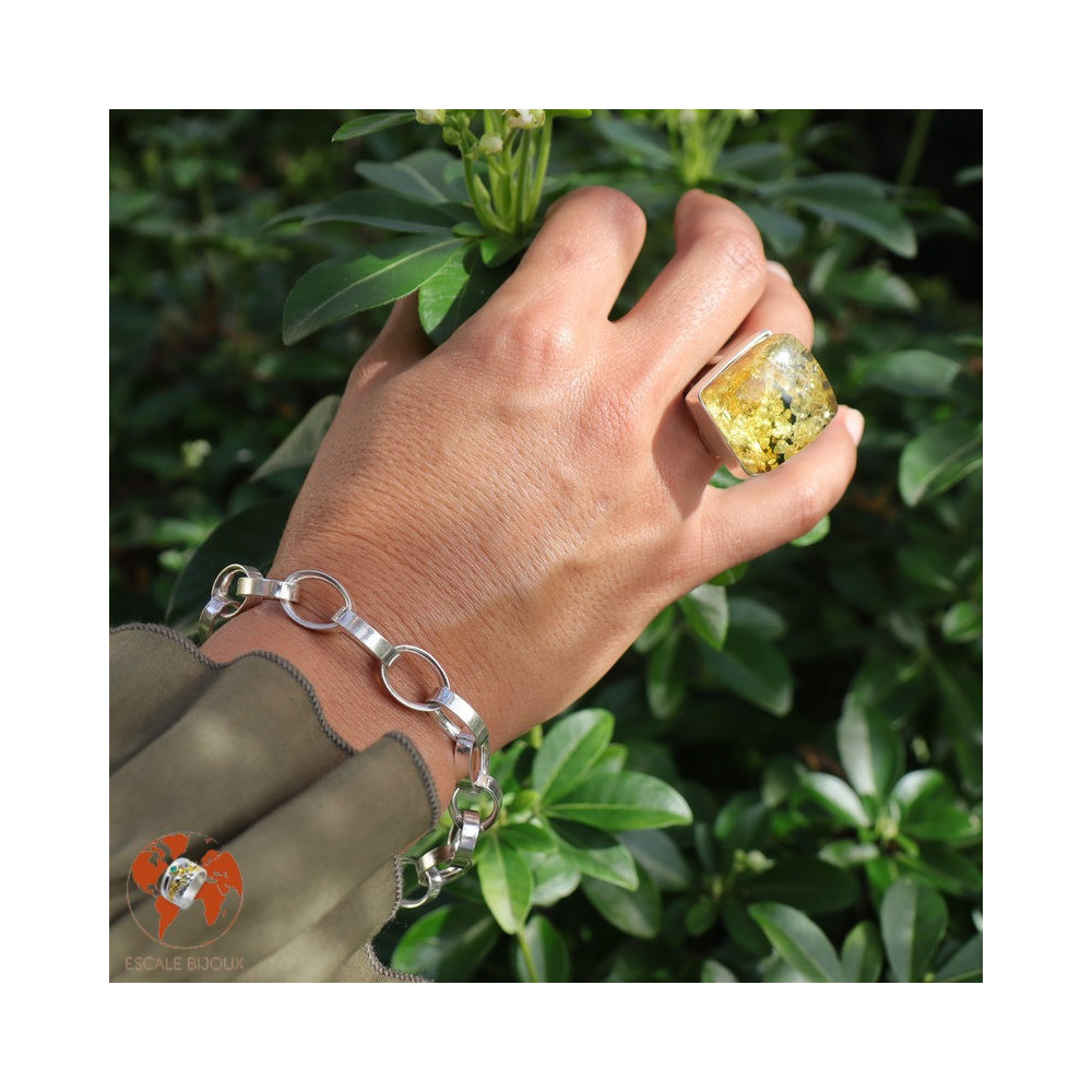 bracelet argent maille femme