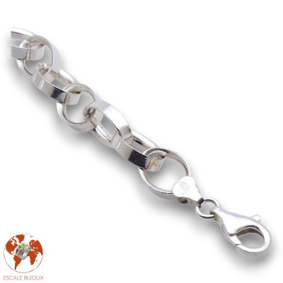 bracelet argent maille