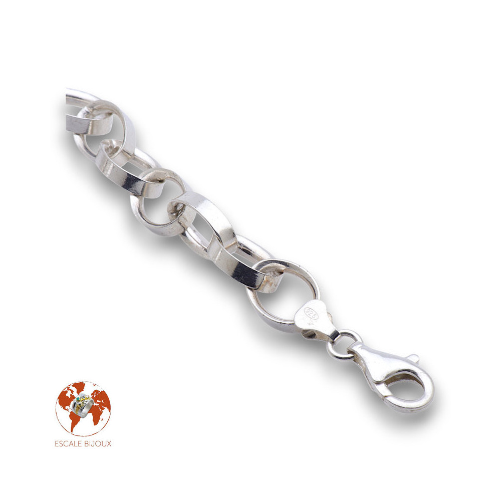 bracelet argent maille