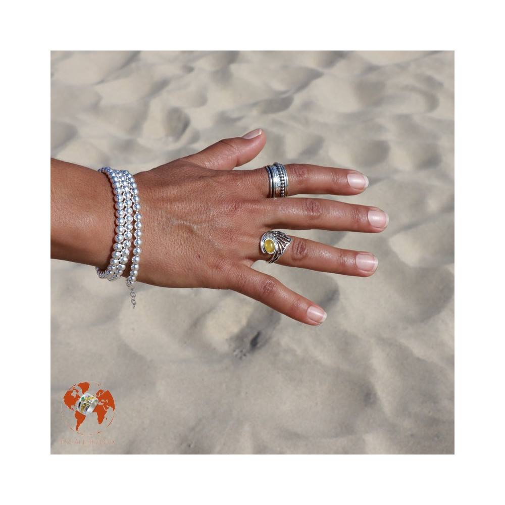 bague argent anti stress