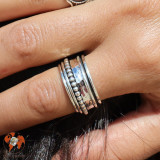 bague anti stress argent 925