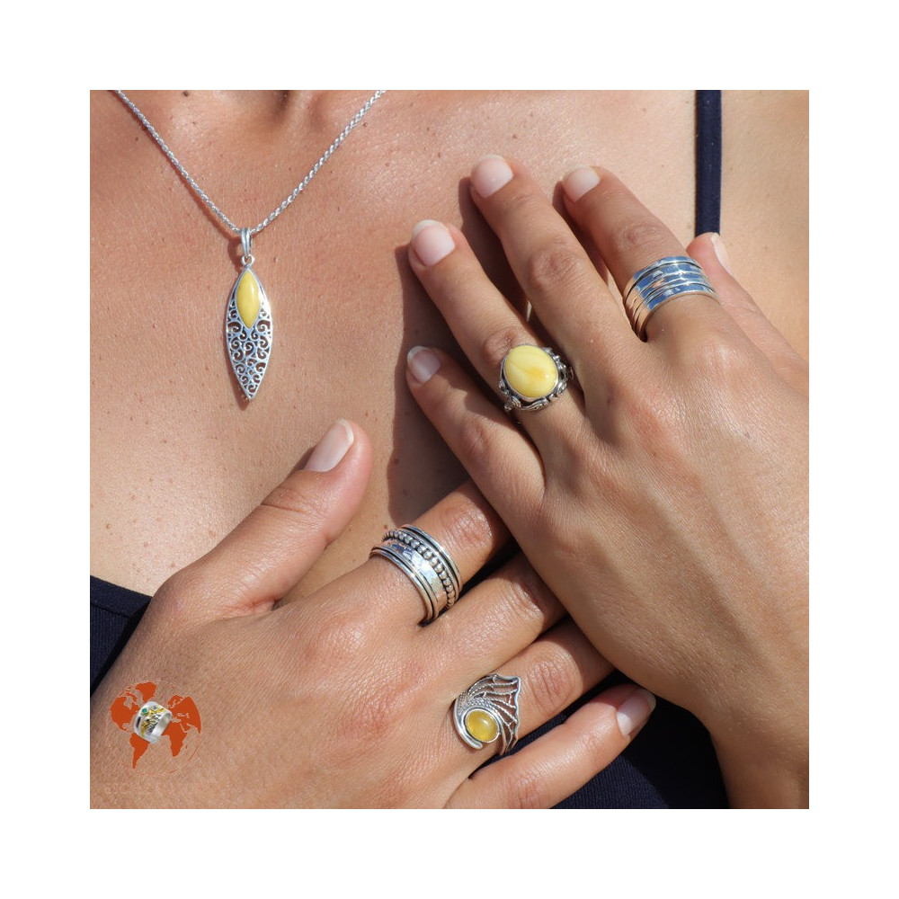 bague argent anti stress femme