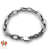 bracelet homme maillon argent