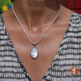 pendentif nacre blanche