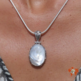 pendentif nacre argent