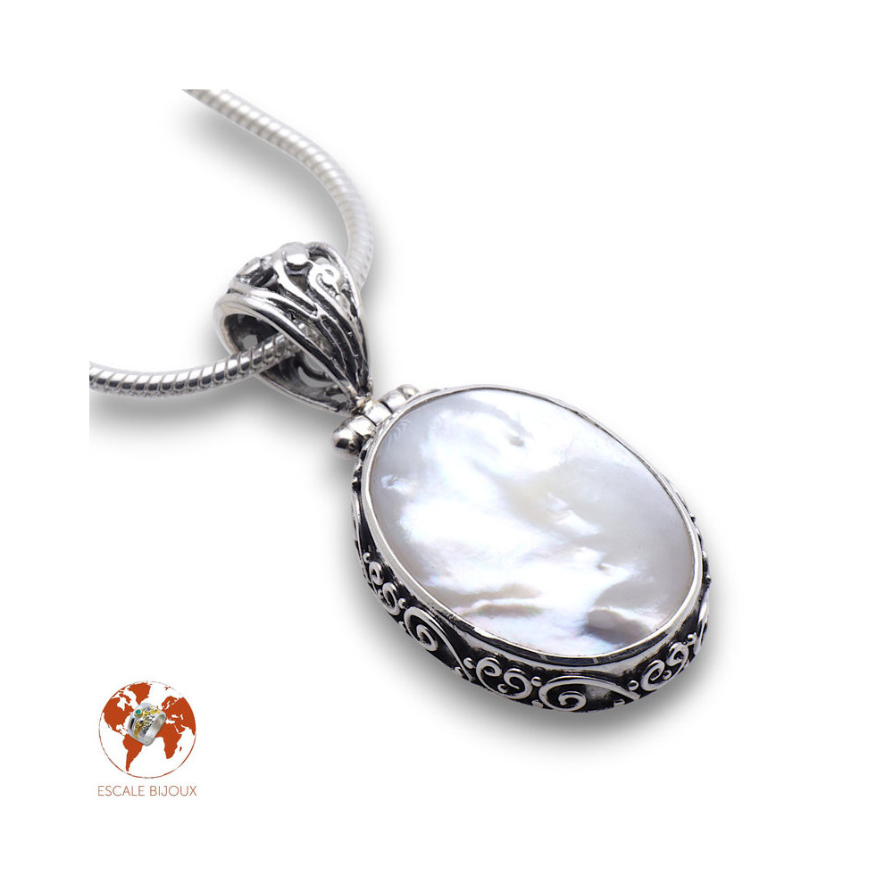 bijoux argent nacre