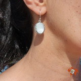 boucles pendantes nacre