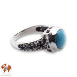 bague argent avec pierre turquoise