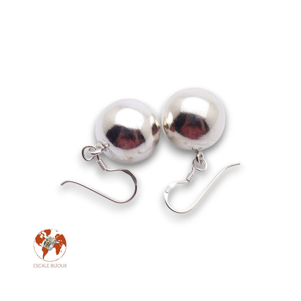 boucles d oreilles argent boules