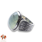 bague prehnite verte