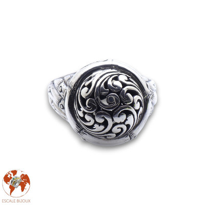 bague argent spirale