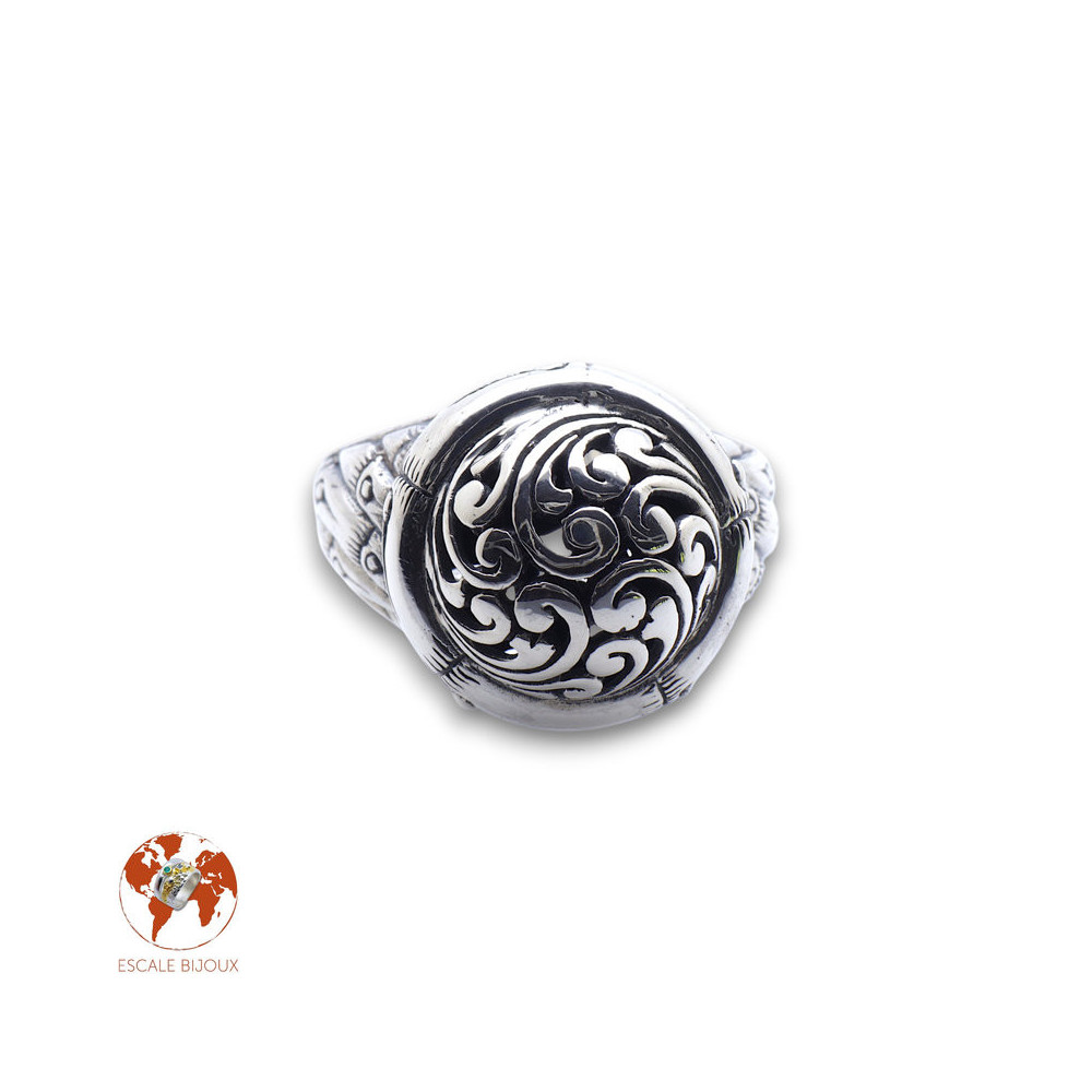 bague argent spirale