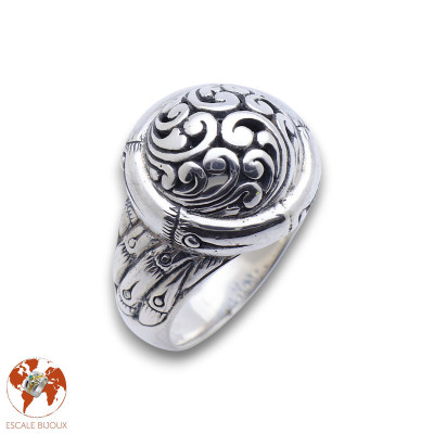 bague argent femme