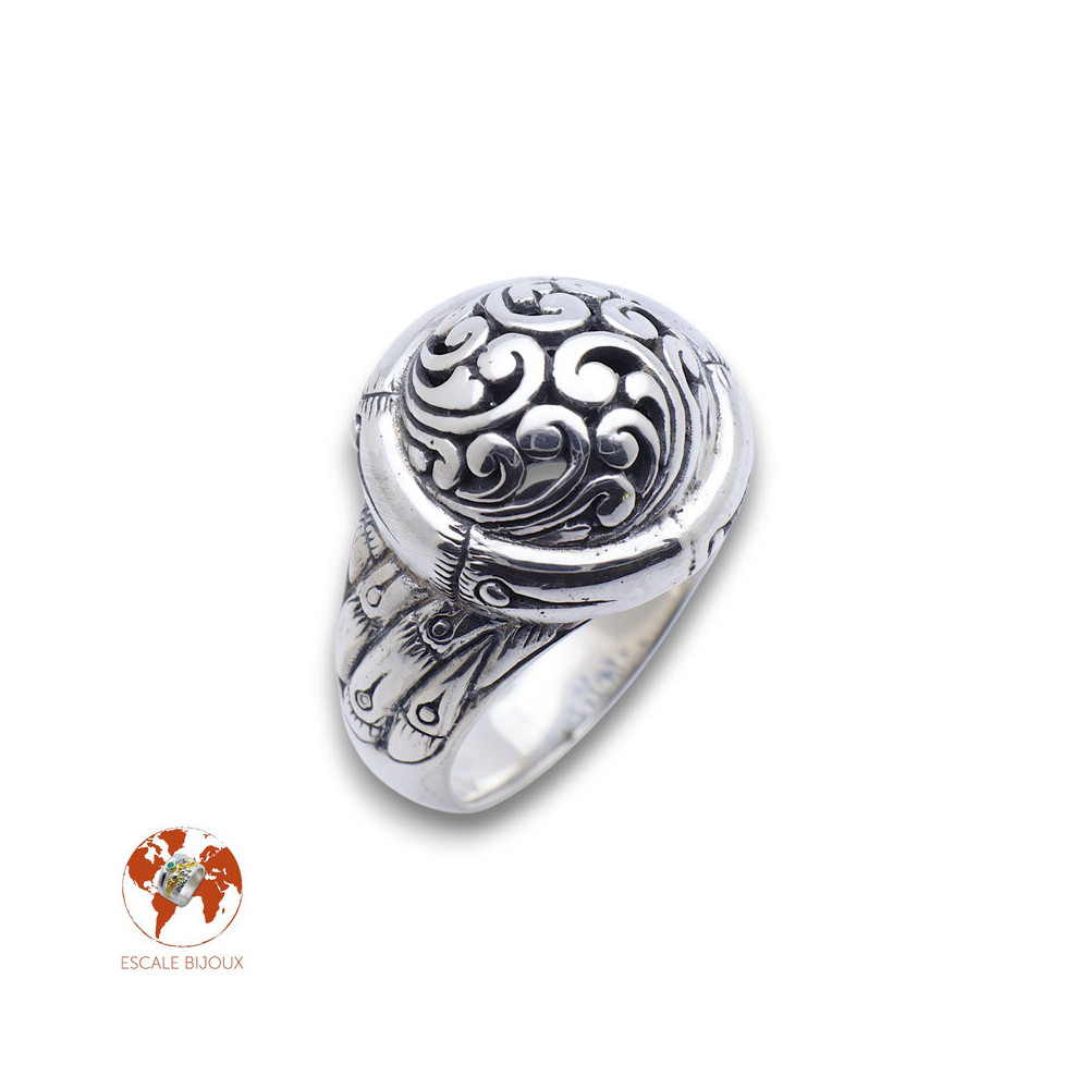bague argent femme