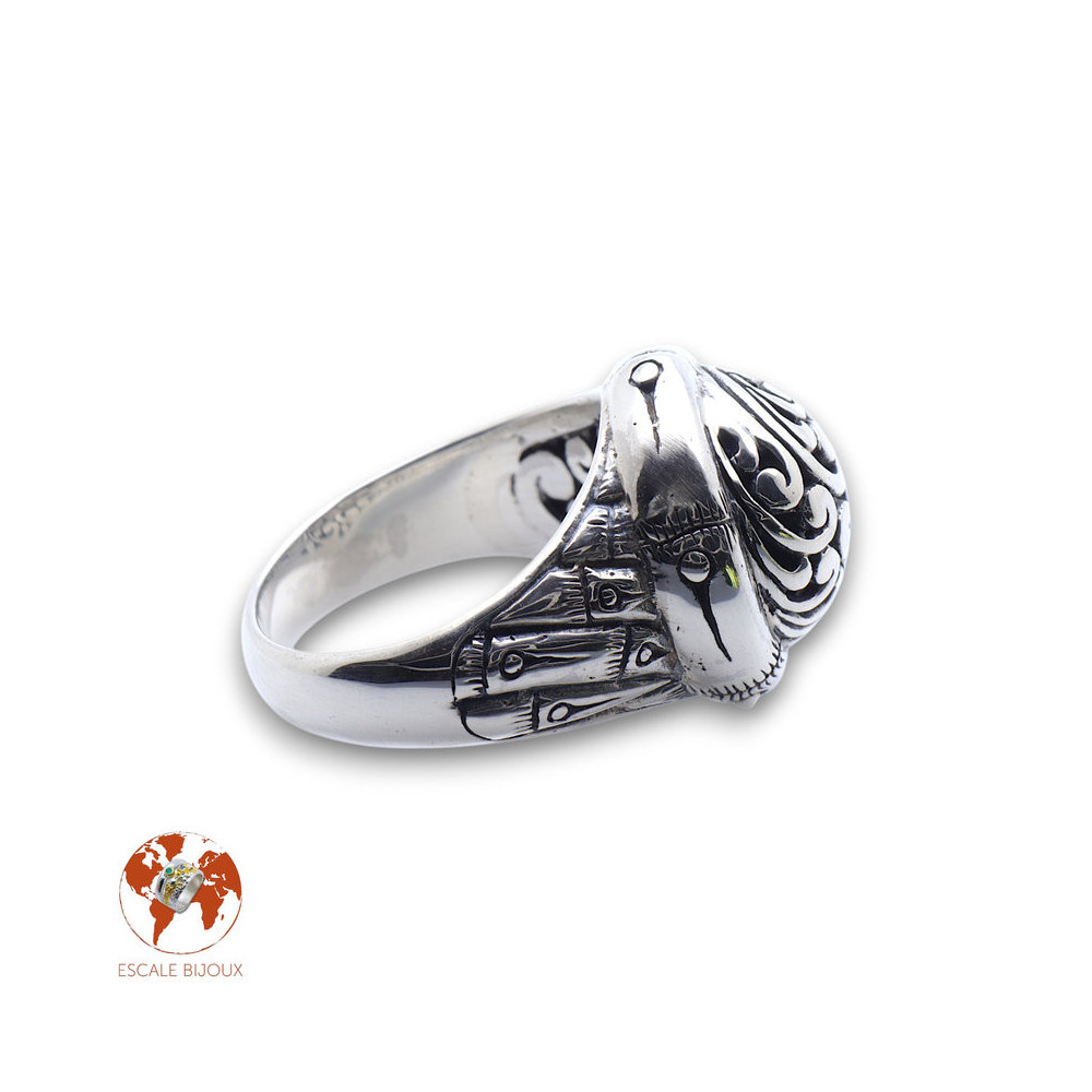 bague argent artisanale femme