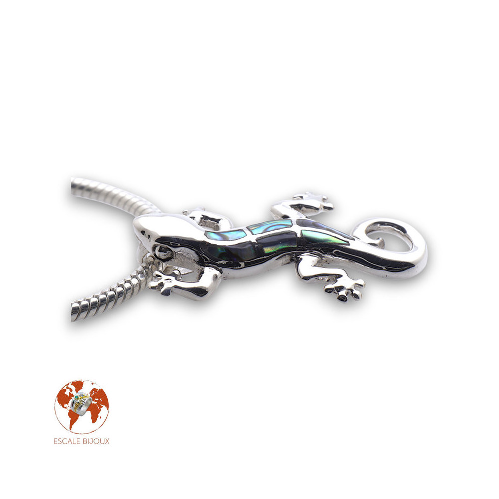 pendentif gecko homme