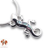 pendentif gecko abalone