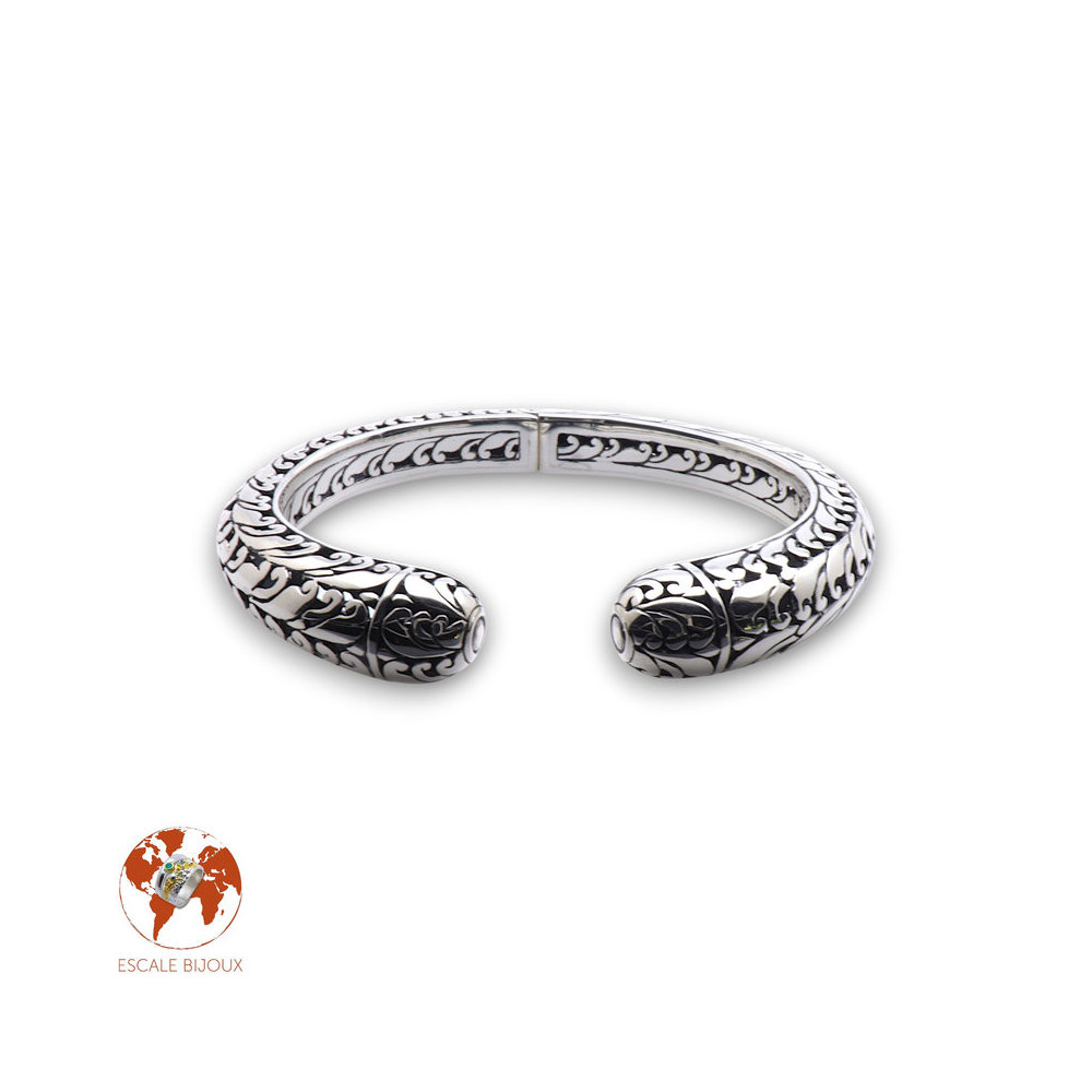 bracelet jonc ouvert argent femme