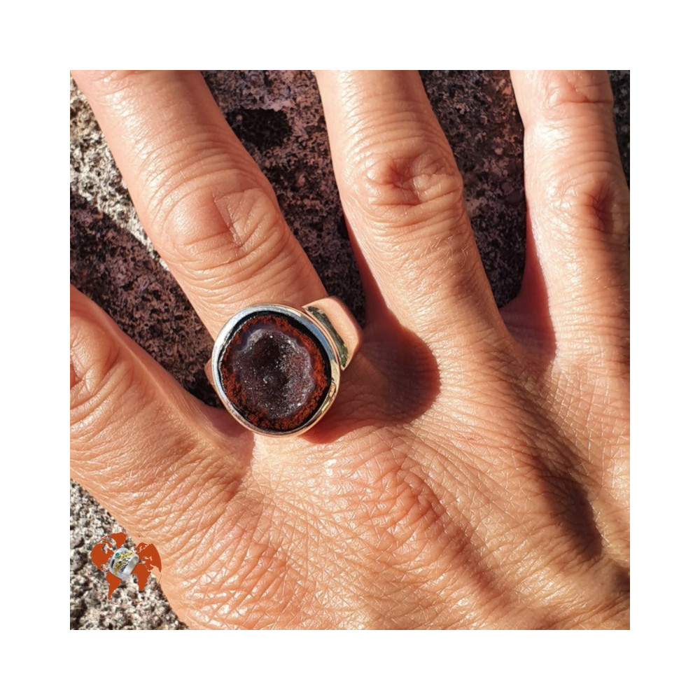 bague argent geode tabasco femme