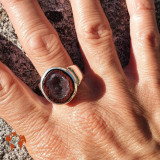 bague argent geode tabasco femme