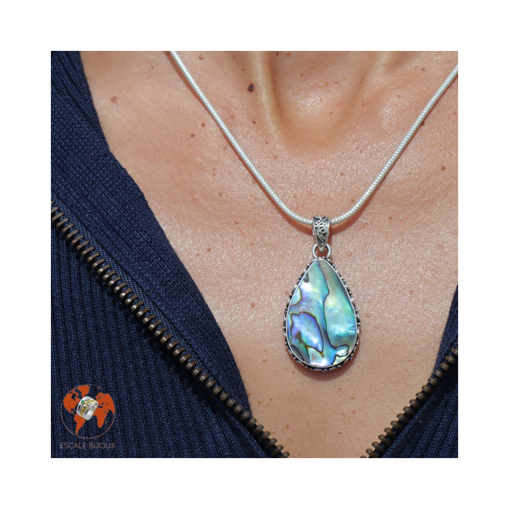pendentif ormeau abalone coquillage